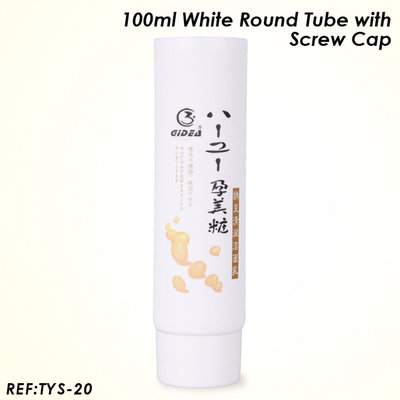 100ml weiße runde Tube mit Schraubverschluss zur Gesichtsreinigung