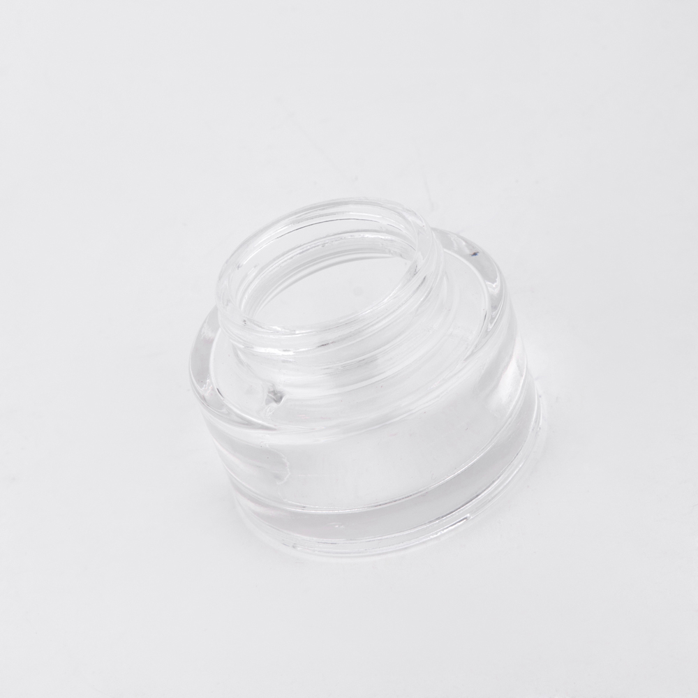 55g transparent luxus glas kosmetikcremetopf