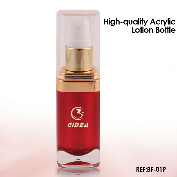 15ml 30ml Red Square Acryl kosmetische Lotionspumpflasche