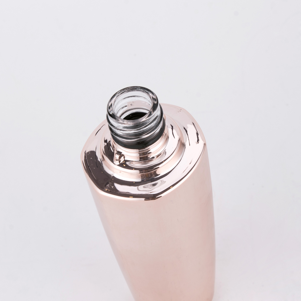 40 ml 100 ml 120 ml roségoldfarbe kosmetische glasflasche pumpe
