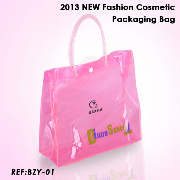 2013 NEUER Entwurf rosa PVC-kosmetische Verpackungsbeutel