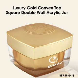 15ml 30ml 50ml Gold Square Acryl Double Wall Kunststoff Creme Kosmetikdose