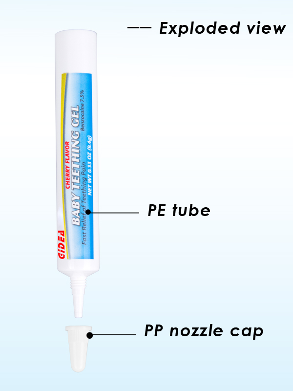 15g weiße Düse Cosmetic PE Tube