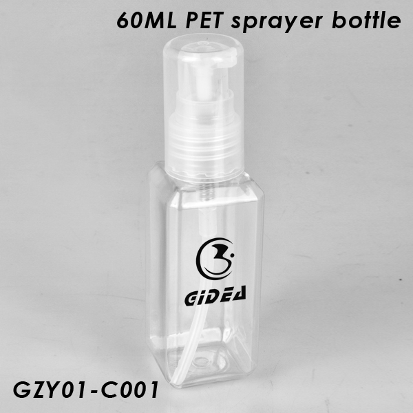 60ML quadratische PET-Kunststoff-Pumpflasche