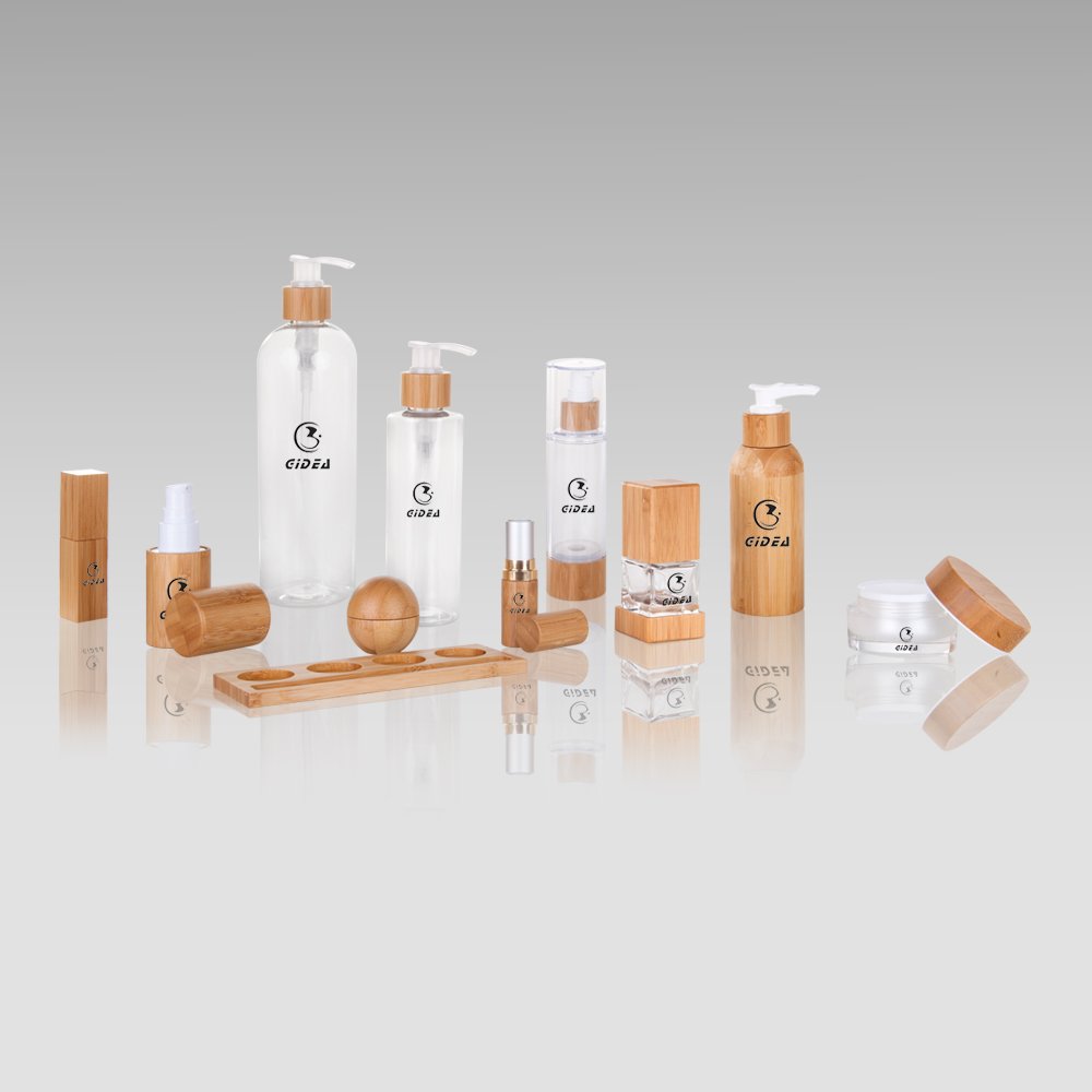 Bambus Cosmtic Packaging Set Großhandel für die Hautpflege