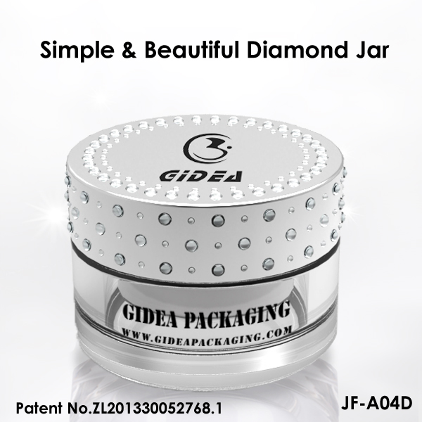 Luxus Diamantkappe Acryl Kosmetische Cremetopf 15g 30g 50g 100g