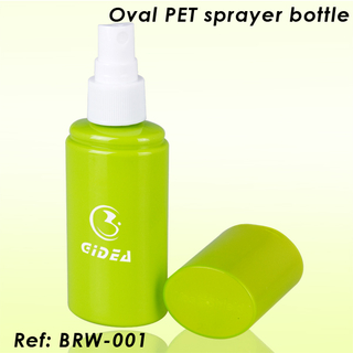 50ml 80ml grüne ovale PET-Flasche